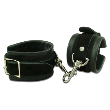 429-0 Pleasure Cuffs - Black Leather