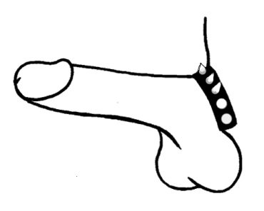 102-2 Cock Ring - Spike